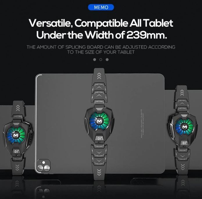 Memo Cooling Fan Case DL05 for tablet, For PUGB tablet Cooler for Tab.
