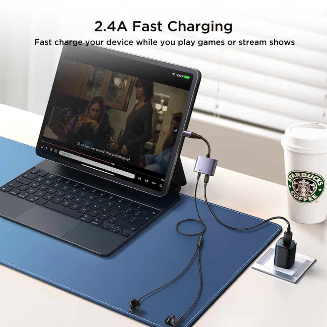 Joyroom 2-in-1 Audio Adapter Lightning to Double Lightning