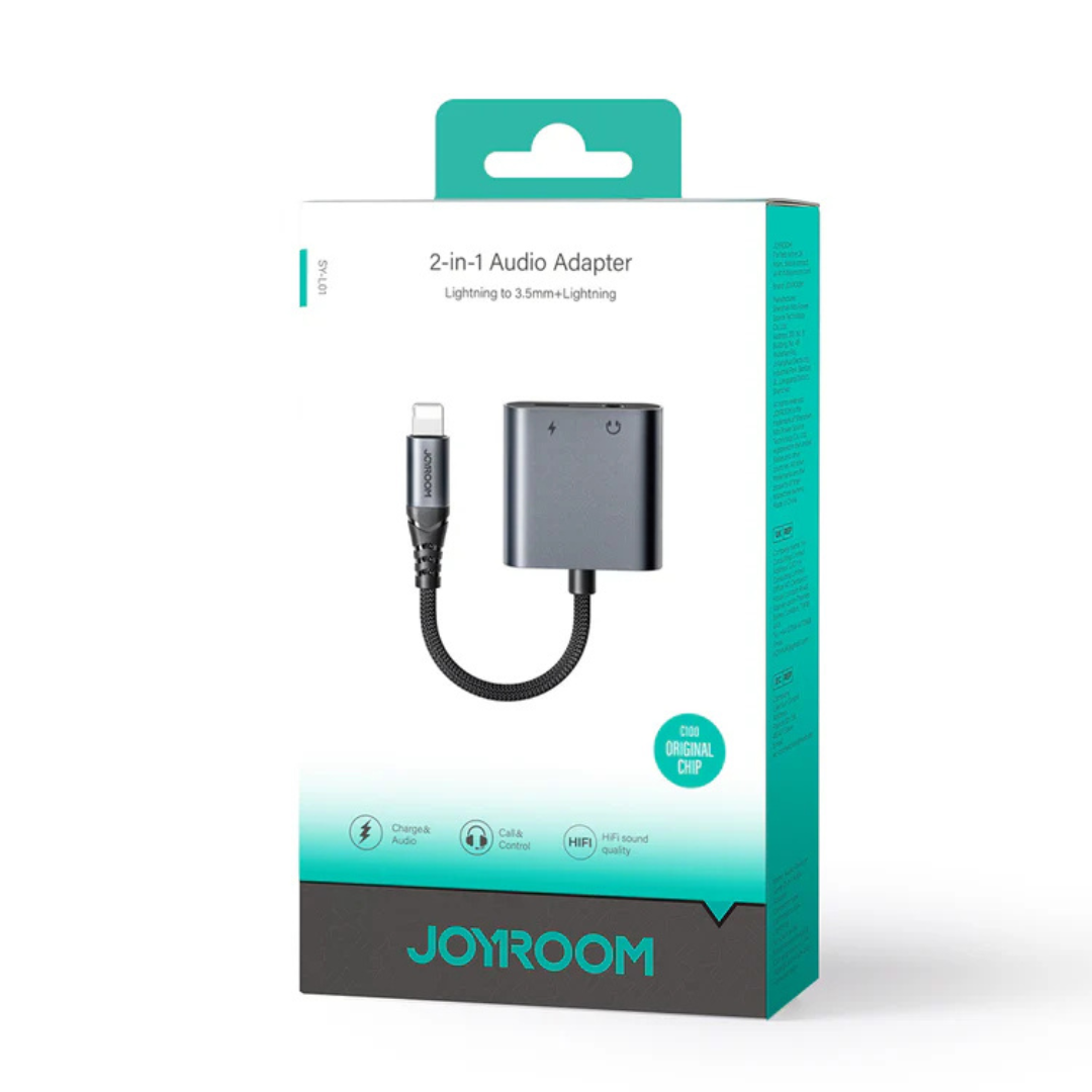 Joyroom 2-in-1 Audio Adapter Lightning to Double Lightning