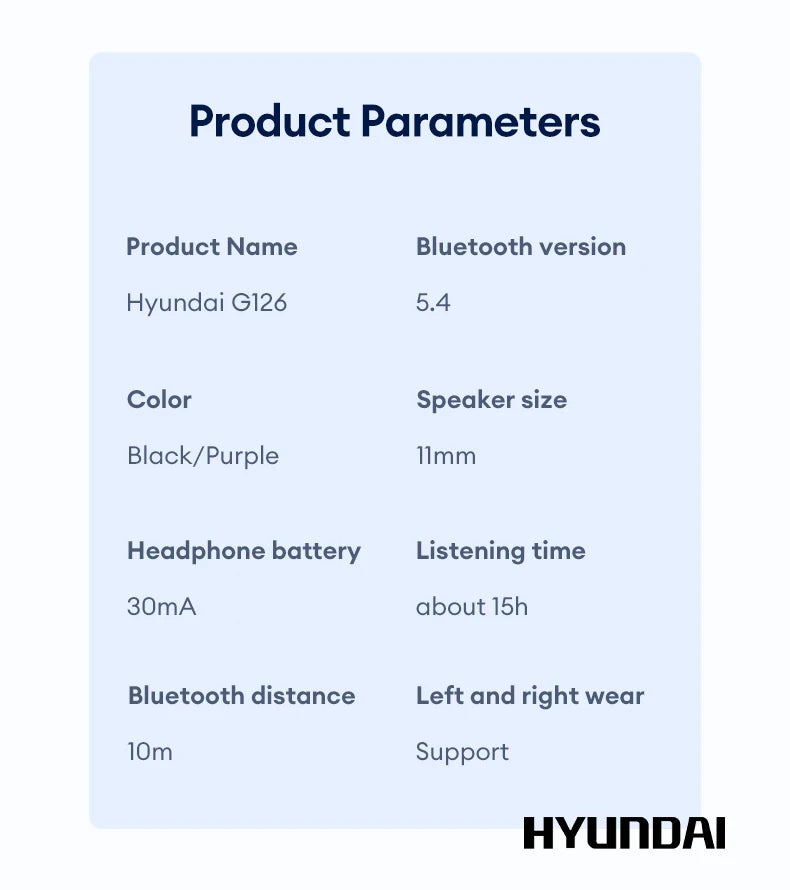 Hyundai Airkuff G126 – Premium Design | Exceptional Sound | Long Battery Life