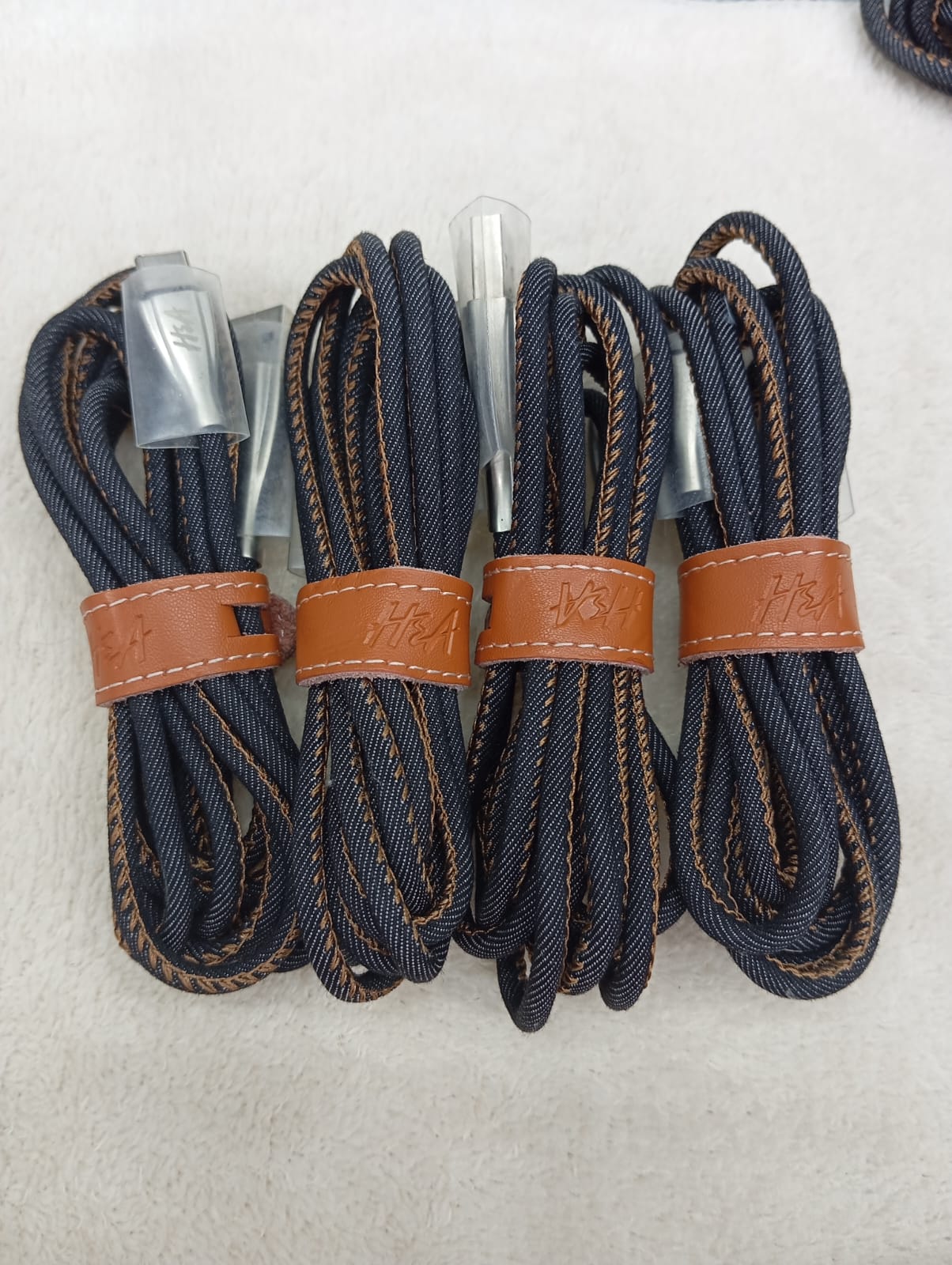 Cow boy Cable. Travel cable USB TO C 2 meter long handstitched cable.