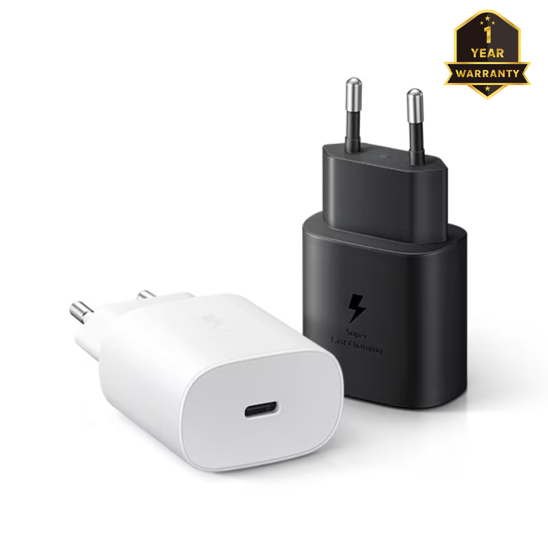 Official Samsung 25W Super Fast Charger with 1 Year Warranty.