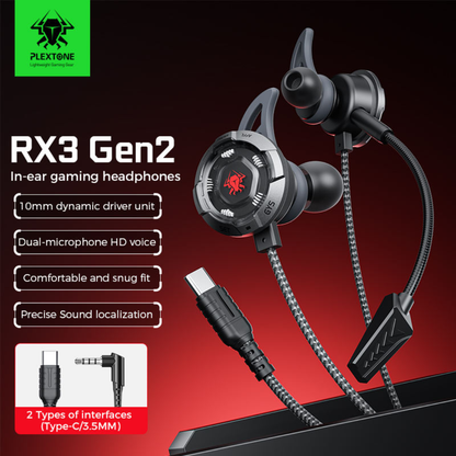 Plextone RX3 Gen 2 Type-c with Dual mic
