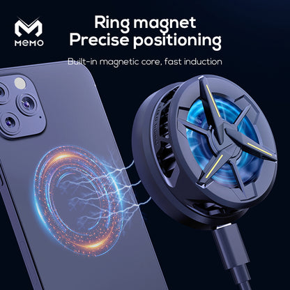 MEMO CX01 Magnetic Phone cooler, Mobile Radiator Cooling Fan for pubg Gaming.