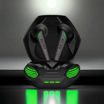 Gaming Airbuds  Recrsi RE-S104 Gaming airbuds. 5.3 bluetooth version, Long Battery time bst airbuds for gaming.