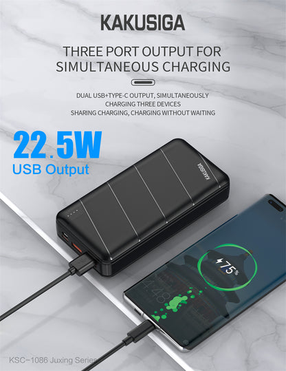 KAKU 20000mah Power Bank with super fast charging.