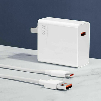 MI 67W Charger with cable.