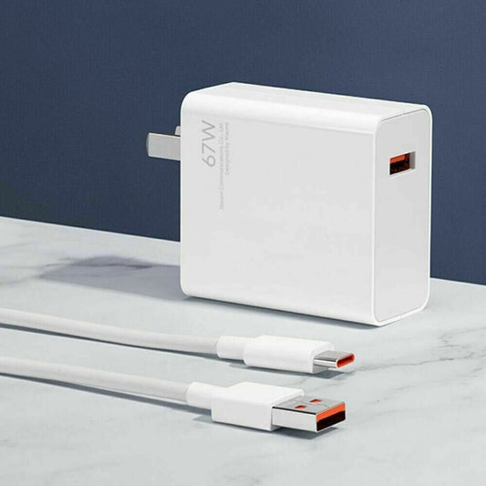 MI 67W Charger with cable.