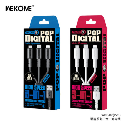 WEKOME 3 in 1 travel cable.