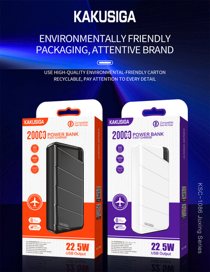 KAKU 20000mah Power Bank with super fast charging.