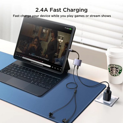 Joyroom 2-in-1 Audio Adapter Lightning to Double Lightning