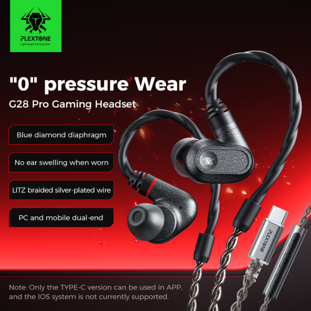 Plextone G28 Pro Type-c with 8 Gaming Tracks