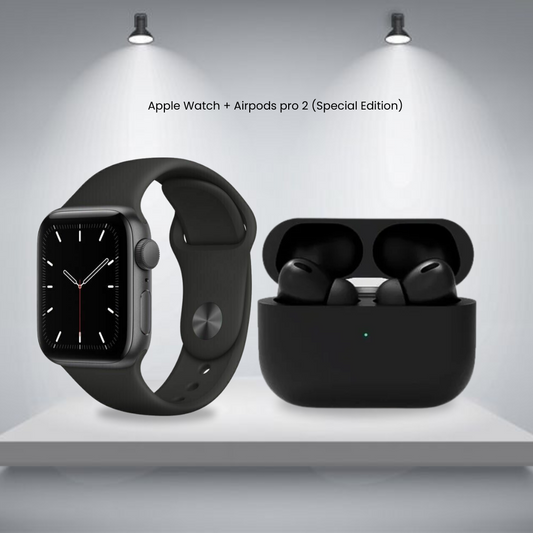 Airpods pro 2 Black + Apple Watch with 8 straps.