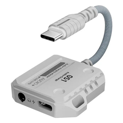 Plextone GS1 2 in 1 Gaming Adapter with Type-C 60W Fast Charging & 3.5mm 3D Stereo Sound