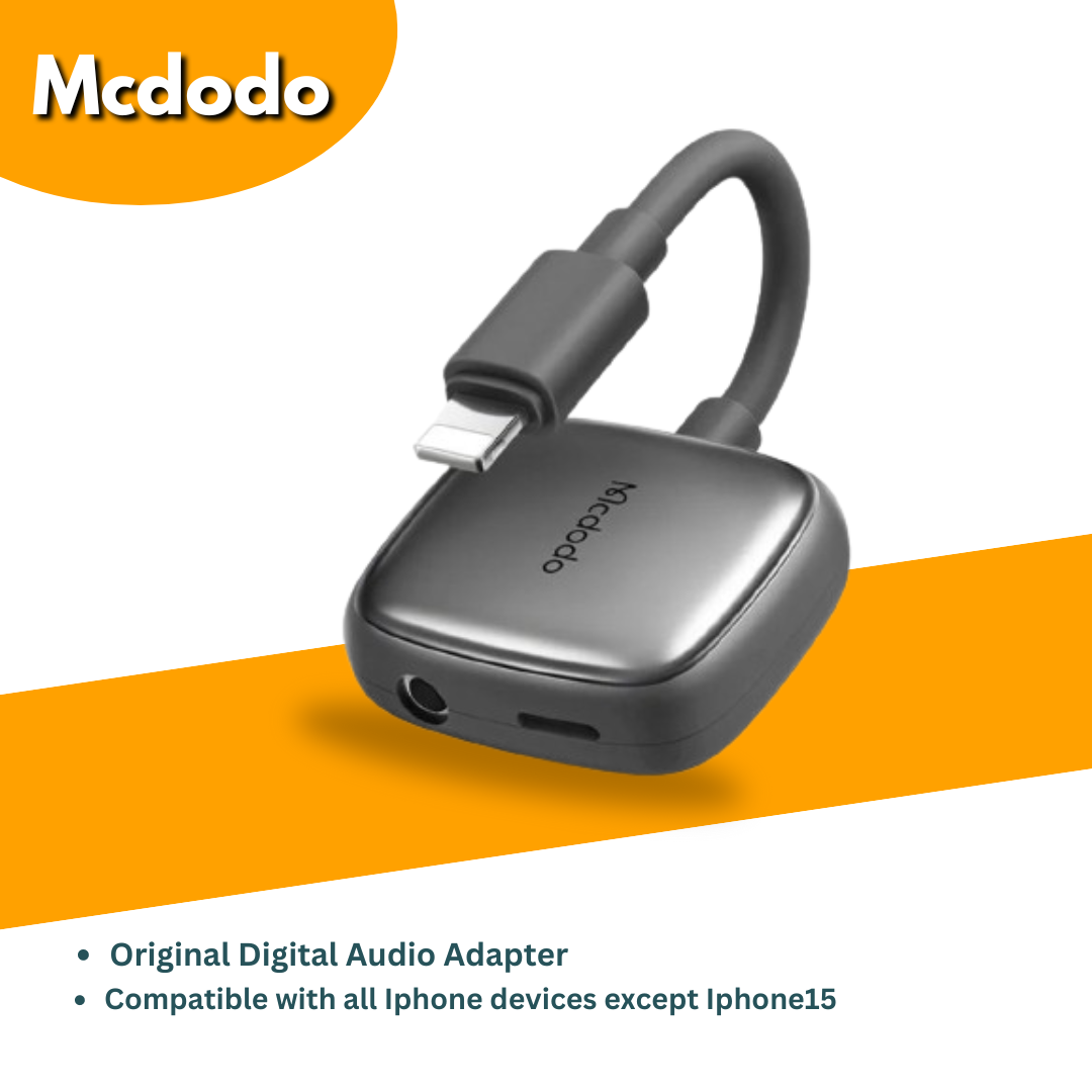 Mcdodo Lightning to 3.5mm Audio Charger Splitter.