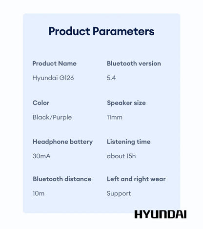 Hyundai Airkuff G126 – Premium Design | Exceptional Sound | Long Battery Life