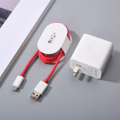 OnePlus Super vooc 80W Adapter USB A-to-C Warp Charger