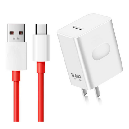 OnePlus Super vooc 80W Adapter USB A-to-C Warp Charger