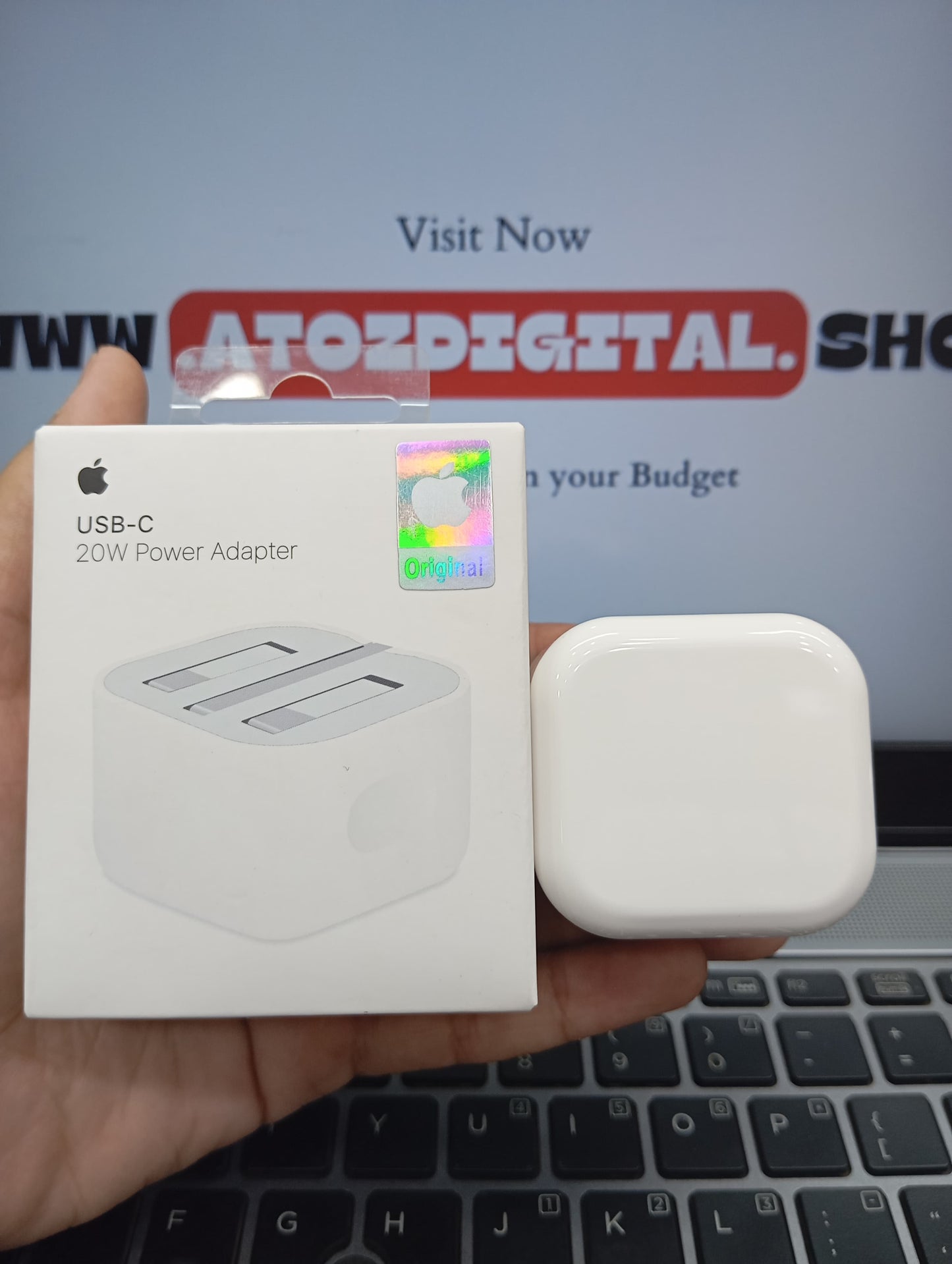 Apple 20W 3pin Adapter with cable with 3 month warranty.
