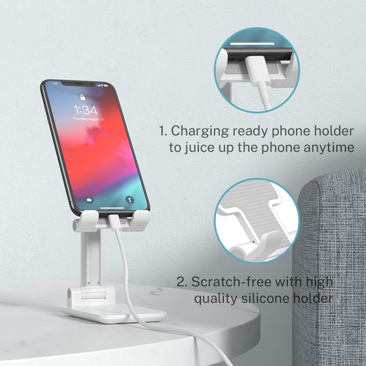 Adjustable Mobile & Tablet Holder Stand