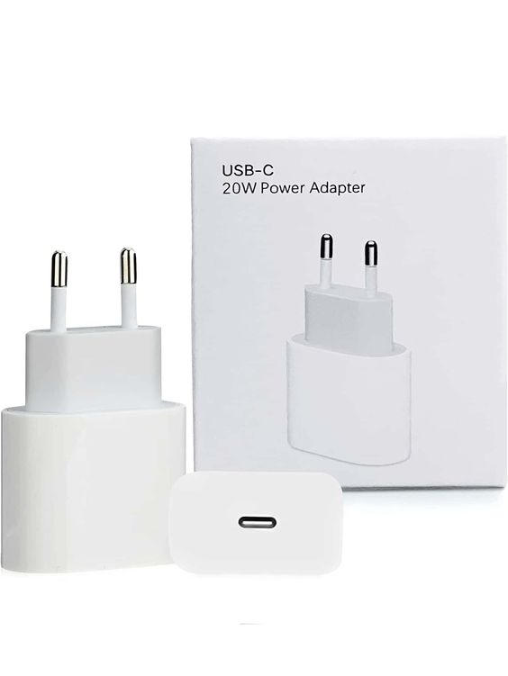 iPhone USB-C PD 20W Power Adapter Charger 2 Pin (EU Pin)