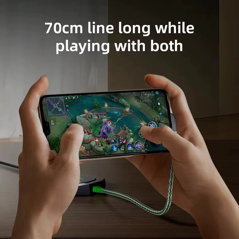 Piva GS3 Pro Gaming Splitter – Type-C Dual Port Adapter with DAC & 60W Fast Charging