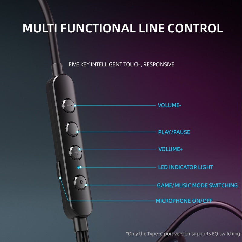 Piva S6 Gaming Wired Earphones with Built in Sound Card CSGO Gaming High Quality and Microphone PUBG