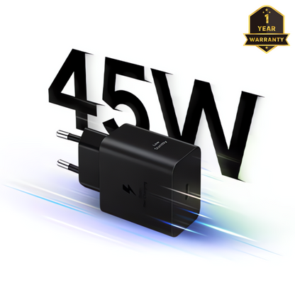 Samsung 45W Super Fast Charger – Original USB-C Adapter at the Best Price in Pakistan
